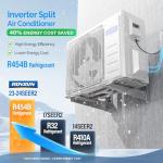 ROVSUN 12,000 BTU Smart WIFI Mini Split AC/Heating System with Inverter & APP Control, 23 SEER2 Ductless Split Air Conditioner with Pre-Charged Condenser, Heat Pump & Installation Kit, 230V