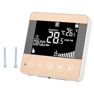 AC90-240V Fan Coil Thermostat Intelligent Digital Central Air‑Conditioner Thermostat Temperature Controller Fan Coil Unit LCD Display(WiFi Type)