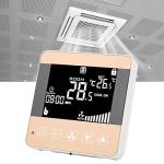 AC90-240V Fan Coil Thermostat Intelligent Digital Central Air‑Conditioner Thermostat Temperature Controller Fan Coil Unit LCD Display(WiFi Type)
