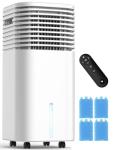 FANCOLE Windowless Portable Air Conditioners with 4Modes & 3Speeds, 15H Timer for Smart Auto-off, 2Gal Tank for 20H Cooling, Evaporative Air Cooler 17 FT Remote, 120° Swing Swamp Cooler No Hose Needed