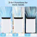 14,000 BTU Portable Air Conditioner Cools Up to 700 Sq.Ft, 3-IN-1 Energy Efficient Portable AC Unit with Remote Control & Installation Kits for Large Room, Campervan, Office, Temporary Space