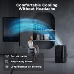 TURBRO 14,000 BTU Smart WiFi Portable Air Conditioner, Cooling up to 600 Sq Ft, 3 in 1 Functions, with Remote, Supports Alexa Control, Greenland