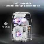 TURBRO 14,000 BTU Smart WiFi Portable Air Conditioner, Cooling up to 600 Sq Ft, 3 in 1 Functions, with Remote, Supports Alexa Control, Greenland