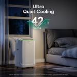 ZAFRO 16,000 BTU (12,000 BTU SACC) Portable Air Conditioners, Ultra Quiet(42dB) Dual Duct Smart AC with Drainage-free Cooling/24Hrs Timer/APP/Remote/Cool, Fan & Dehumidifier Modes for Indoor Rooms