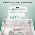 ZAFRO 16,000 BTU (12,000 BTU SACC) Portable Air Conditioners, Ultra Quiet(42dB) Dual Duct Smart AC with Drainage-free Cooling/24Hrs Timer/APP/Remote/Cool, Fan & Dehumidifier Modes for Indoor Rooms