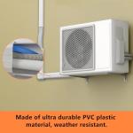 GCGOODS 3in 16ft Mini Split Line Set Cover Kit, Decorative PVC Lineset Cover for Ductless Mini Split Air Conditioner Heat Pump System and Central Air Conditioner, White