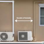 GCGOODS 3in 16ft Mini Split Line Set Cover Kit, Decorative PVC Lineset Cover for Ductless Mini Split Air Conditioner Heat Pump System and Central Air Conditioner, White