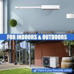 SUREPHON 4" 10Ft Mini Split Line Set Cover, Plastic Line Kit for Outside Units, Mini Split Air Conditioner, Central AC and Heat Pump