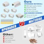 SUREPHON 4" 10Ft Mini Split Line Set Cover, Plastic Line Kit for Outside Units, Mini Split Air Conditioner, Central AC and Heat Pump