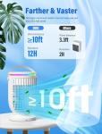 AI Portable Air Conditioners Fan with 120° Rotating Function,JYew Evaporative Mini Room Air Conditioners,Portable AC Unit Air Cooler with 4 in 1 Humidifier Fan Conditioner, AC Portable for Room Office