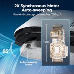 FOGATTI RV Air Conditioner 16K BTU, with Heat Pump and Cooling, with WiFi and Remote Control, Quiet AC, Low Profile Rooftop AC Unit RV Easy Install Non-Ducted, White, InstaCool Ultra