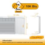 LBG Products Window Air Conditioner Side Panel and Frame Set,AC Accordion Filler Kit,Fits Most 10000BTU Window Air Conditioners