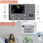 12000 BTU Window Air Conditioner, Energy Saving AC Window Unit with Remote Control & Timer Function, Ideal for Rooms up to 550 Square Feet, 110V/60Hz