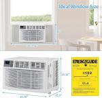 12000 BTU Window Air Conditioner, Energy Saving AC Window Unit with Remote Control & Timer Function, Ideal for Rooms up to 550 Square Feet, 110V/60Hz