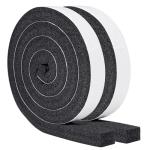Yotache Air Conditioner Window Seal Kit - 1"x1" High Resilience Weather Stripping Foam Tape for AC Windows & Door Insulation, Noise Reducing, Air Leak Proof, 13Ft Long (6.5Ft x 2 Rolls, Black)