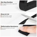 Yotache Air Conditioner Window Seal Kit - 1"x1" High Resilience Weather Stripping Foam Tape for AC Windows & Door Insulation, Noise Reducing, Air Leak Proof, 13Ft Long (6.5Ft x 2 Rolls, Black)