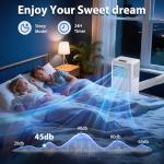 10000 BTU Portable Air Conditioner Cools 450 Sq.Ft, LifePlus Portable AC Unit with 4 Modes, Remote Control, Window Installation Kit, 24H Timer, Quiet Energy-Efficient for Rooms, Offices, Apartments