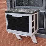 Powrocket Window Air Conditioner Drip Cushion,24" x 17" x 3/4" Removable Foam Cushion with Easy Installation Magnetic Back for Window AC Units