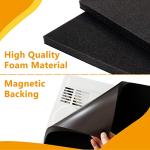 Powrocket Window Air Conditioner Drip Cushion,24" x 17" x 3/4" Removable Foam Cushion with Easy Installation Magnetic Back for Window AC Units