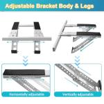 Window Air Conditioner Support Bracket - Universal No-Drilling AC Bracket for Single/Double Hung Windows, Heavy Duty Steel Holds Up to 200 lbs, for 5000-24000 BTU Units