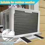 Window Air Conditioner Support Bracket - Universal No-Drilling AC Bracket for Single/Double Hung Windows, Heavy Duty Steel Holds Up to 200 lbs, for 5000-24000 BTU Units