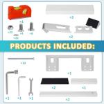 Window Air Conditioner Support Bracket - Universal No-Drilling AC Bracket for Single/Double Hung Windows, Heavy Duty Steel Holds Up to 200 lbs, for 5000-24000 BTU Units