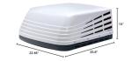 Advent ACM150 Rooftop Air Conditioner, White, 15000 BTUs, 115 Volt AC Power, Three Fan Speeds Installs; Premium, Thick, Watertight Vent Opening Gasket with Six Dense Foam Support Pads