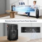 AIRTHRYL 5 IN 1 Small Portable Air Conditioners, 2025 Upgraded Portable AC Unit, 3 Speeds, 2 Ice Packs, 5400mAh Battery, 1200ML Water Tank, 7H Smart Timer, Remote Control, Office Bedroom, Car, Small