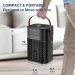 AIRTHRYL 5 IN 1 Small Portable Air Conditioners, 2025 Upgraded Portable AC Unit, 3 Speeds, 2 Ice Packs, 5400mAh Battery, 1200ML Water Tank, 7H Smart Timer, Remote Control, Office Bedroom, Car, Small