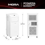Mora PC06R25A Portable Air Conditioner, 6,000 BTU, White
