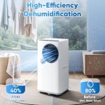 Lxlu Portable Air Conditioners, 16000 BTU 6-in-1 Cooling, Dehumidifier & Fan, Ultra Quiet with 24H Smart Timer, Auto Shut-Off & Child Lock for Home/Bedroom/Office