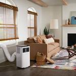 Portable AC Window Vent Kit with 5.9” Exhaust Hose Window Seal Kit for Portable Air Conditioner, Adjustable Portable AC Windows Vent Kit for Sliding Horizontal and Vertical Window