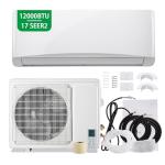 DEMULLER 12000BTU Mini Split Air Conditioner& Heater, 17 SEER2 Energy Saving 115V AC Units Cools Rooms up to 750 Sq. Ft Installation Kit Included, White