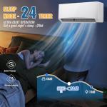 DEMULLER 12000BTU Mini Split Air Conditioner& Heater, 17 SEER2 Energy Saving 115V AC Units Cools Rooms up to 750 Sq. Ft Installation Kit Included, White