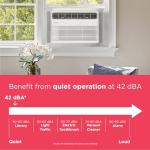 Frigidaire 8,000 BTU Smart Inverter Window Air Conditioner with Wi-Fi and Energy Star Certification, Cools Up to 350 Sq. Ft., Ultra Quiet Operation, White