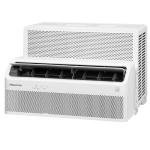 Hisense 8,000 BTU Smart Inverter Window Air Conditioner with Easy Install Bracket, Covers Up to 350 Sq Ft, Ultra-Slim Profile, 3 Fan Speeds, 700W, Smart controls, 4‑Way Air Direction - HLAW0825TW