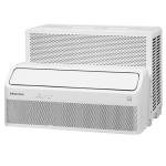 Hisense 8,000 BTU Smart Inverter Window Air Conditioner with Easy Install Bracket, Covers Up to 350 Sq Ft, Ultra-Slim Profile, 3 Fan Speeds, 700W, Smart controls, 4‑Way Air Direction - HLAW0825TW