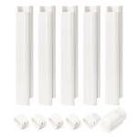 3" W 7.5Ft L Line Set Cover Kit for Mini Split Air Conditioners Decorative PVC Slim Line Cover for Central AC & Heat Pumps Systems Tubing Cover