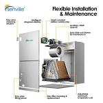 Senville 3 Ton Central Air Conditioner Heat Pump Split System, 36,000 BTU, Inverter, Variable Speed, 208/230V