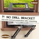 Marudina Adjustable Window AC Bracket, Quick Installation in 3minutes Without Drilling, Upgraded Extra Large Adjustment Range, Air Conditioner Support Bracket no Drill w/ Max Load Capacity of 220 lbs