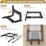 Marudina Adjustable Window AC Bracket, Quick Installation in 3minutes Without Drilling, Upgraded Extra Large Adjustment Range, Air Conditioner Support Bracket no Drill w/ Max Load Capacity of 220 lbs