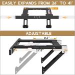 Marudina Adjustable Window AC Bracket, Quick Installation in 3minutes Without Drilling, Upgraded Extra Large Adjustment Range, Air Conditioner Support Bracket no Drill w/ Max Load Capacity of 220 lbs