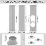 Portable Air Conditioner Window Vent Kit, Adjustable Window Seal Slide Kit Plate for Portable Air Conditioner Kit Sliding Window AC Vent Kit Fit for Exhaust Hose with 5.1"/13cm Diameterr.