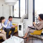 Portable AC Window Kit with Exhaust Hose, Air Conditioners Kits Parts Adjustable Window Seals for Sliding Window, Vertical Sliding AC Vent Kit with 5.9” Round Coupler