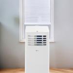 LG 5,100 BTU (DOE) / 9,000 BTU (ASHRAE) Portable Air Conditioner, Cools 150 Sq.Ft. (10' x 15' room size), Quiet Operation,LCD Remote, Window Installation Kit Included, 115V