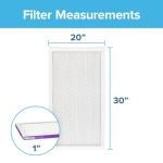 Filtrete 20x30x1 AC Furnace Air Filter, MERV 12, MPR 1500, CERTIFIED asthma & allergy friendly, 3 Month Pleated 1-Inch Electrostatic Air Cleaning Filter, 2-Pack (Actual Size 19.81x29.81x0.78 in)