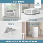 Fresh Headquarters Activated Carbon Air Filter Pad - 24"x16" Cut To Fit AC & Furnace Filter - Removes Dust, Pollen, Pet Odors & VOCs, Versatile for Window Units, RV, Air Purifier, & Vents, Made in USA