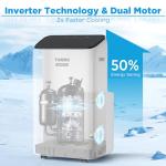 TURBRO Greenland 14,000 BTU Inverter Portable Air Conditioner, High Efficiency, Quiet Operation, Cools Up to 600 Sq. Ft., Dehumidifier & Fan, with Remote, WiFi, and Alexa/Google Assistant