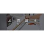 LG 9,800 BTU Through the Wall Air Conditioner, 230/208V, Cools up to 440 Sq. Ft. for Bedroom, Living Room, Apartment,, with Remote, 3 Cool & Fan Speeds, Wall AC Unit, White