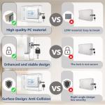 Gedreew Large Thermostat Lock Box Cover with Key, Clear Thermostat Cover with Lock Compatible With Honeywell Home Thermostat On Wall, AC Lock Box Cover with Key Fits Thermostats 5"H x 6" W or Smaller